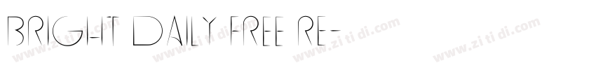 Bright Daily FREE Re字体转换